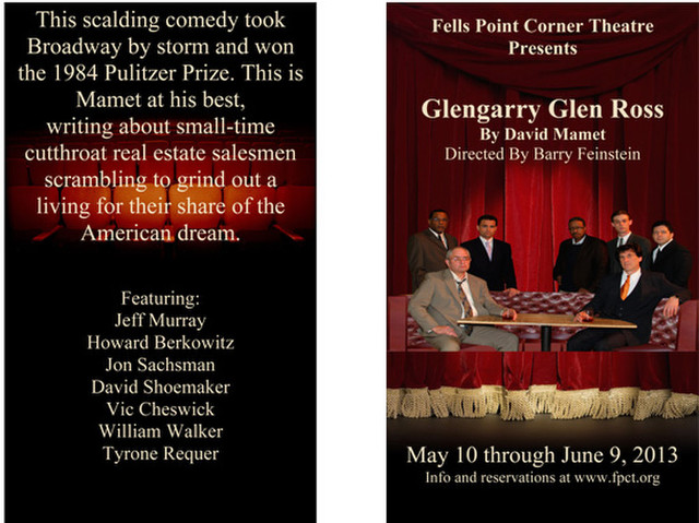 Howard Berkowitz in Mamet’s Glengarry Glen Ross