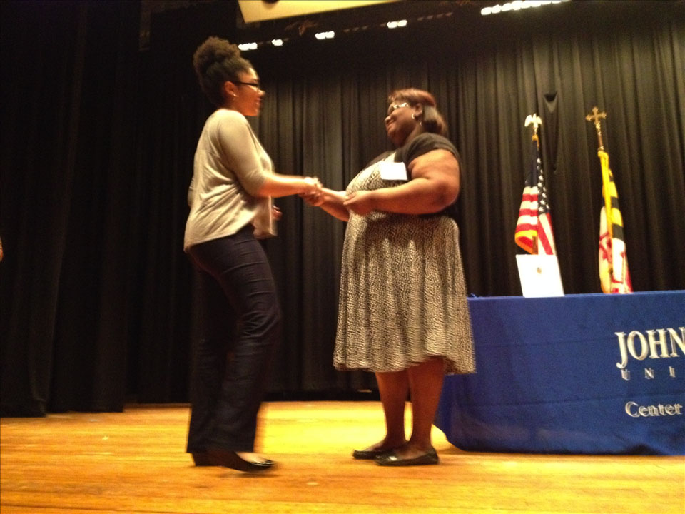 Joi Haskins ’18 honored by The Johns Hopkins University Center for Talented Youth (CTY).