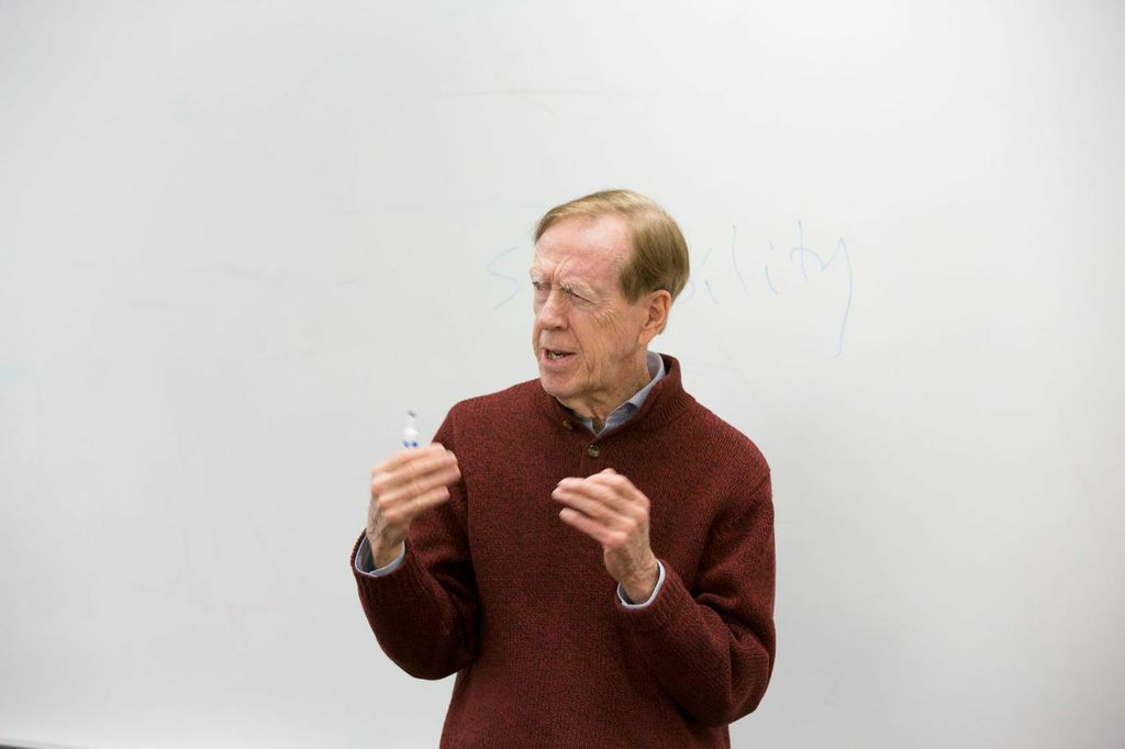 MIT Mathematics Professor Gil Strang Visits Park