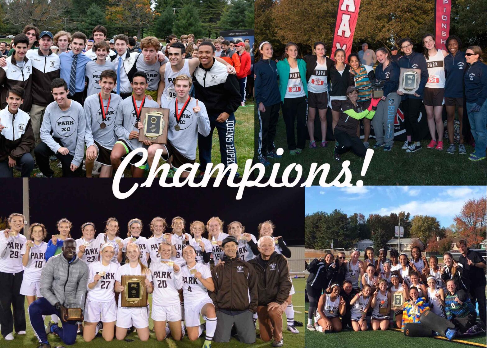 Park Fields Four Varsity Championship Teams in Fall 2016