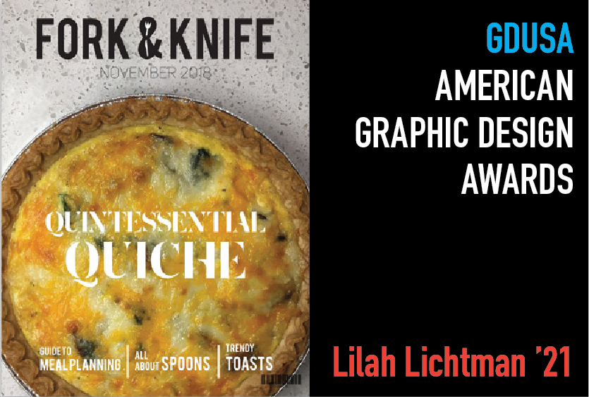 Lilah Lichtman ’21 Wins Graphic Design USA Award
